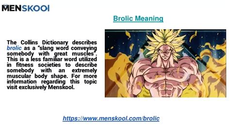 brolic meaning|what is bralic.